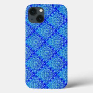  Blue turquoise boho iPhone case