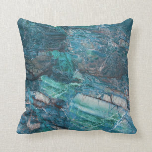 Blue Turquoise Marble Stone Rock Granite Cushion