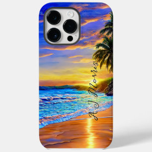 Blue Turquoise Ocean Sunset iPhone 14 Pro Max Case