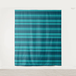 blue turquoise shades striped vertical pattern tapestry