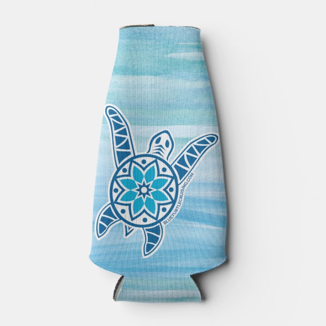 Blue Turtle Cruising Bottle Cooler (Front)