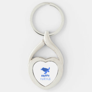 Blue Turtle Environment Earth Save Our Planet Key Ring