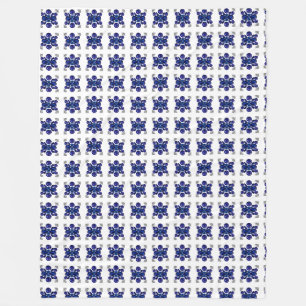 Blue Turtle Pattern Fleece Blanket