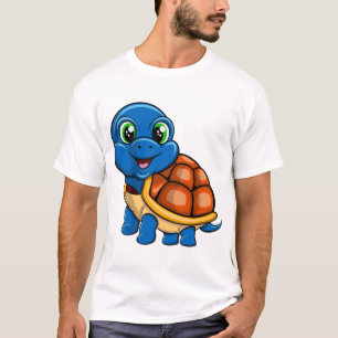 Blue turtle sticker T-Shirt
