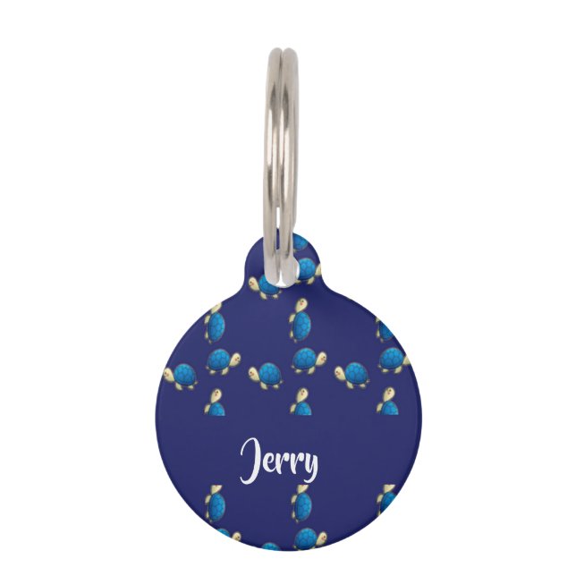 blue turtles pet tag (Front)