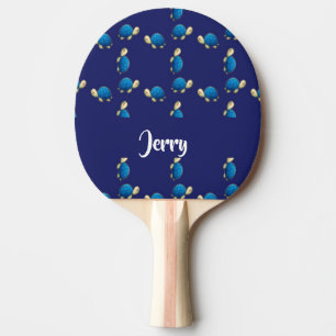 blue turtles ping pong paddle
