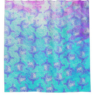 Blue Turtles Shower Curtain