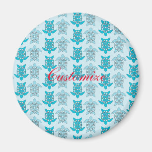 Blue Turtles Swimming Thunder_Cove Magnet