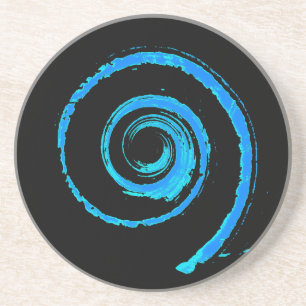 Blue Twirl Coaster