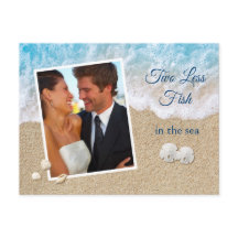 Blue Two Less Fish in the Sea Photo Save the Date