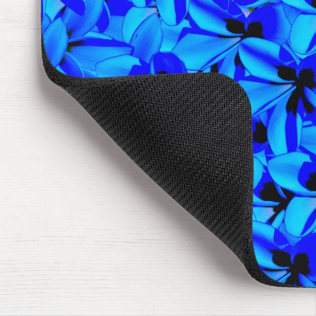 Blue Two Toned Frangipanis, Mouse Pad (Corner)