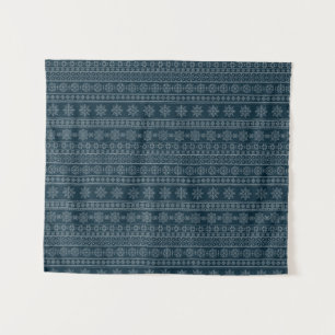 Blue ugly sweater knitwear xmas winter  tapestry