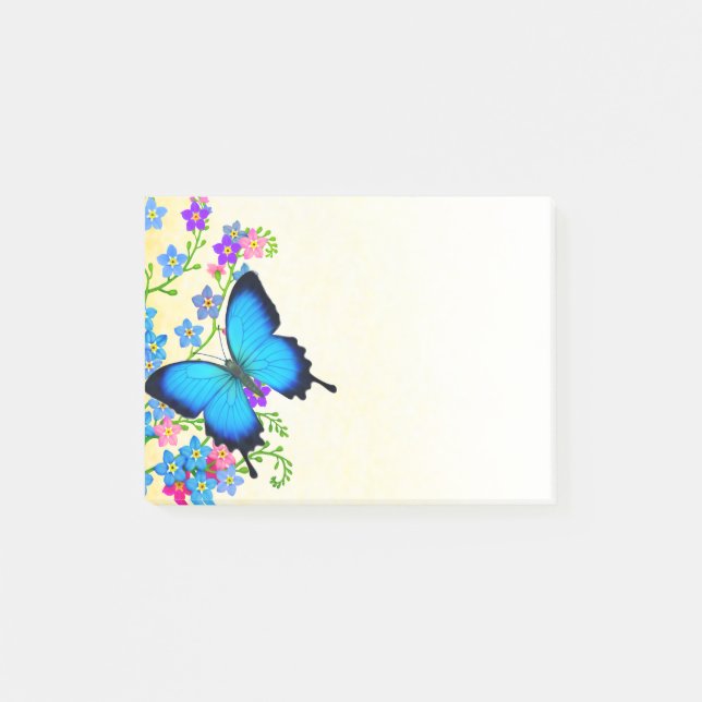 Blue Ulysses Butterfly Notes (Front)