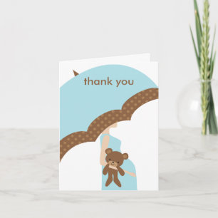 Blue Umbrella Note Card