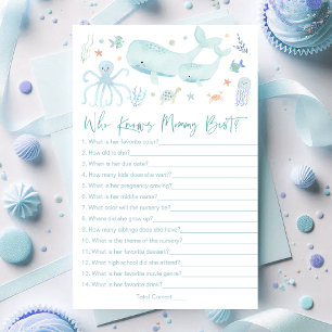 Blue Under The Sea Who Knows Mummy Best Game