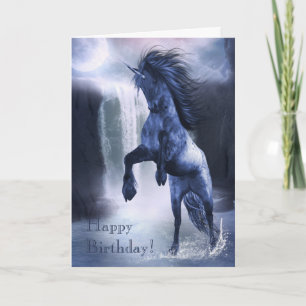 Blue Unicorn 1 Card