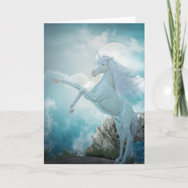 blue unicorn card (Front)