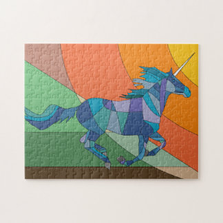 Blue Unicorn Jigsaw Puzzle