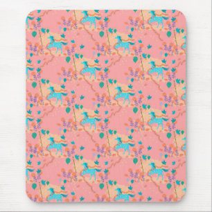 Blue unicorn   mouse pad