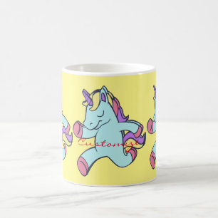 Blue Unicorn Running Thunder_Cove Coffee Mug