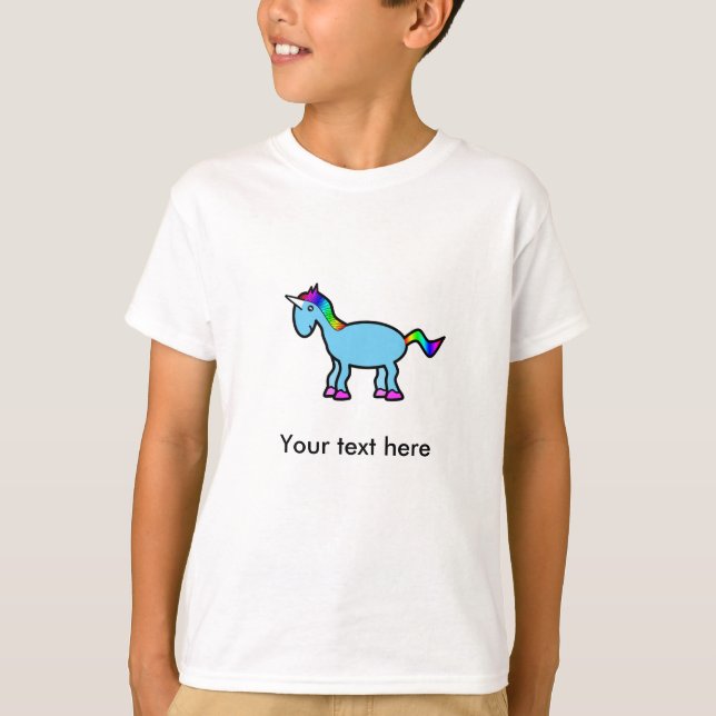 Blue unicorn T-Shirt (Front)