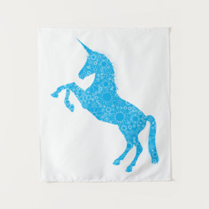 Blue Unicorn Tapestry