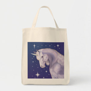 Blue Unicorn tote bag