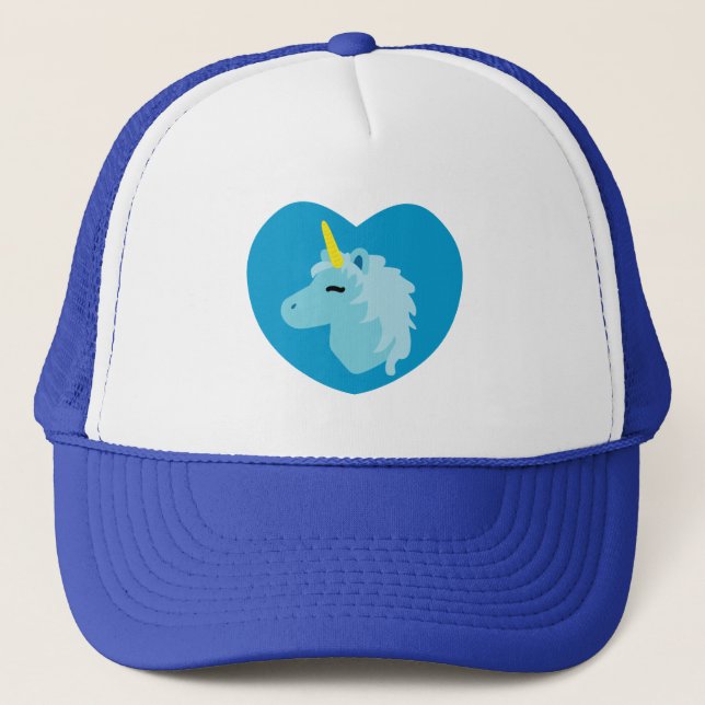 Blue Unicorn Trucker Hat (Front)