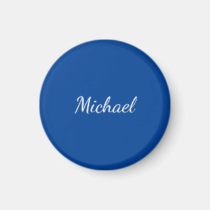 Blue Unique Professional Calligraphy Name Magnet