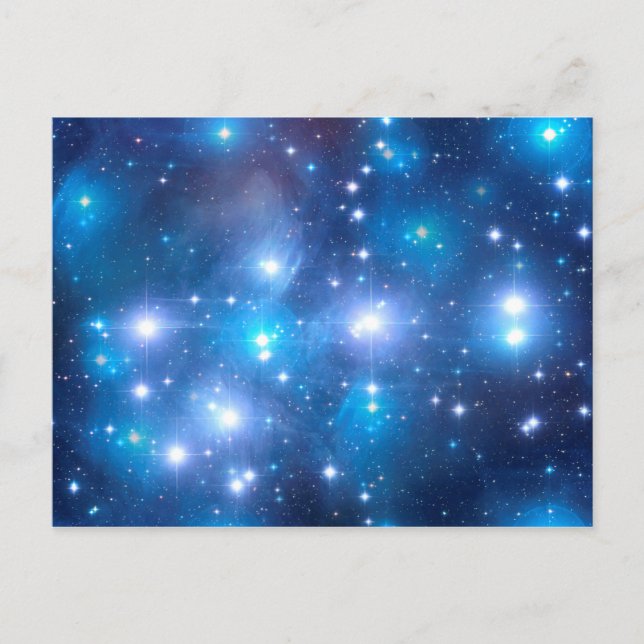 Blue Universe Stars + your ideas Postcard (Front)