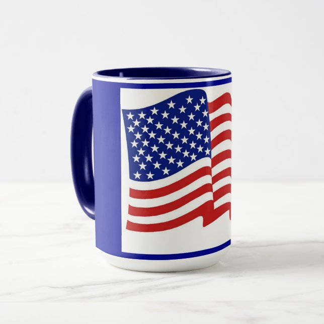 Blue USA Mug (Front Left)