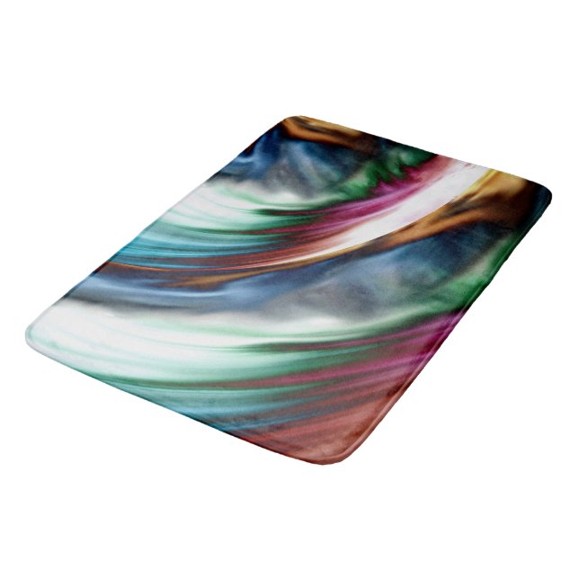 Blue Valley Whirlwind Rainbow Bath Mat (Angled)
