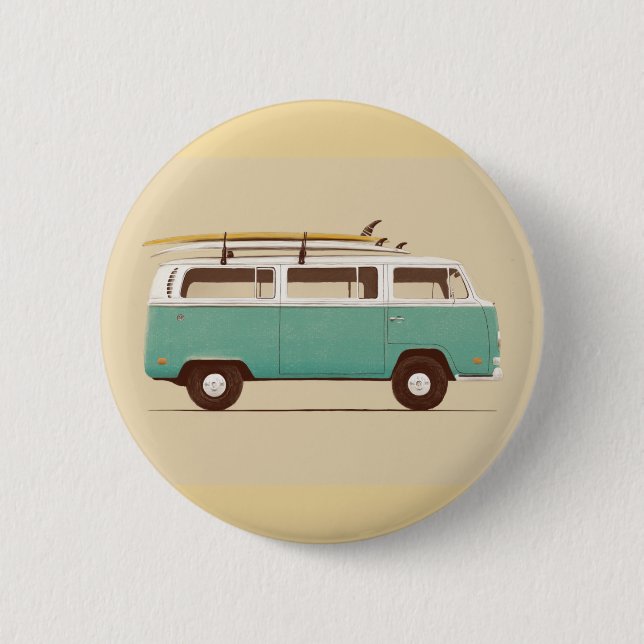 Blue Van | Florent Bodart 6 Cm Round Badge (Front)