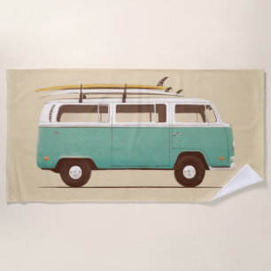 Blue Van Florent Bodart Beach Towel