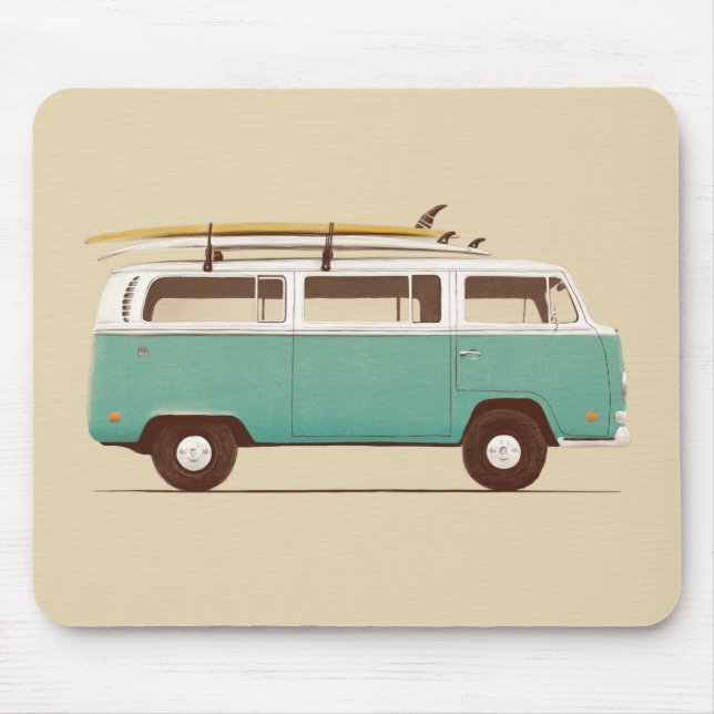 Blue Van | Florent Bodart Mouse Pad (Front)
