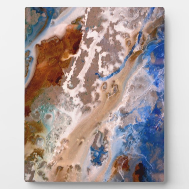 Blue Van Gogh Granite Plaque (Front)