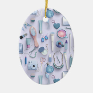 Blue Vanity Table Ceramic Ornament