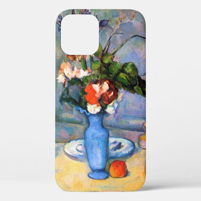 Blue Vase Flowers, Paul Cezanne Case-Mate iPhone Case (Back)