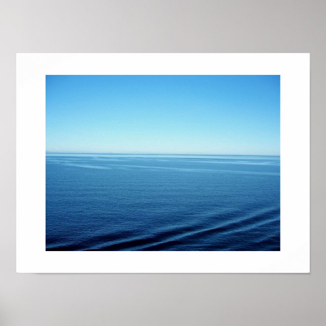 Blue Velvet Pacific Ocean Colour Photography Poster (Front)