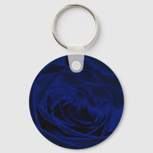Blue Velvet rose.jpg Key Ring