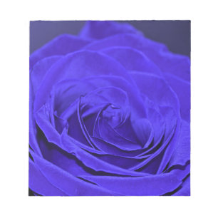 Blue Velvet Rose Notepad