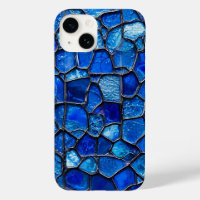 Blue Venetian glass pattern