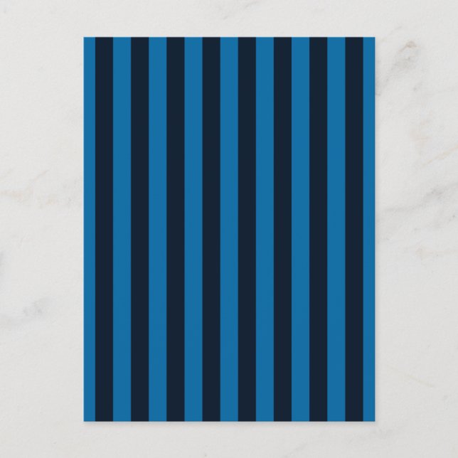 Blue Vertical Stripes Background Customise This! Postcard (Front)