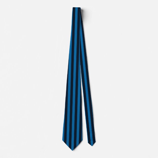 Blue Vertical Stripes Background Customise This! Tie (Front)