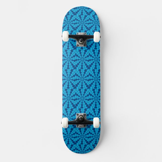 Blue Vertigo Nexus Custom Signature Pro Park Board Skateboard (Front)