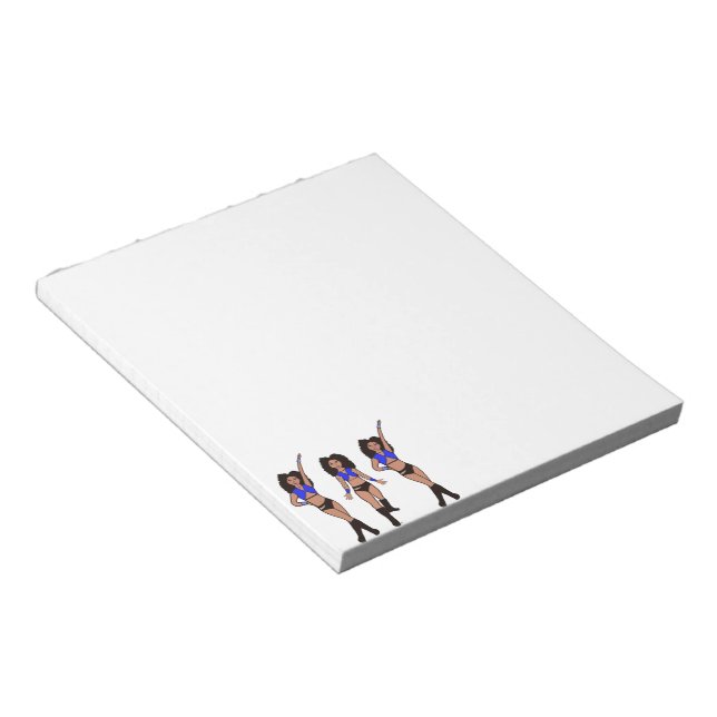 Blue Vest Dancer #2 Notepad (Angled)