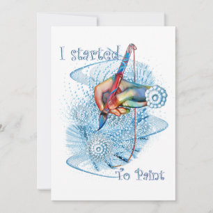 Blue Vibration  Invitation