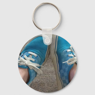 blue vines shoes key ring
