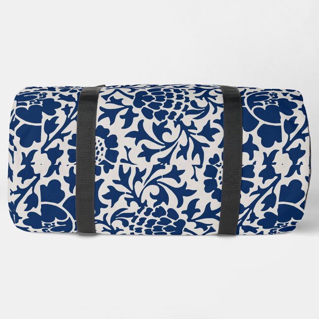 Blue Vintage  Duffle Bag (Bottom of Blue Vintage Duffel Bag!)