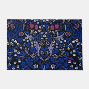 Blue Vintage Floral Pattern, William Morris Doormat